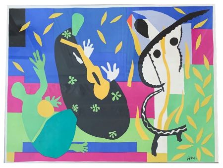 Lithograph Matisse - LA TRISTESSE DU ROI. Lithographie (tirage original de 1952)