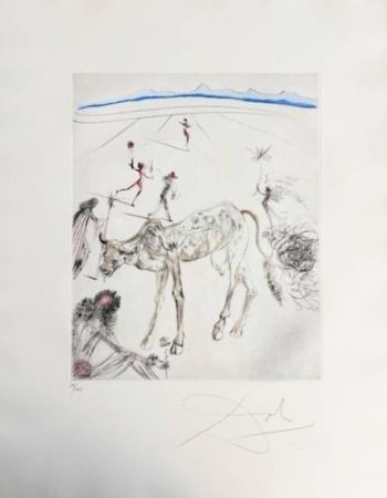 Drypoint Dali - La Vache sacrée (The Sacred Cow)