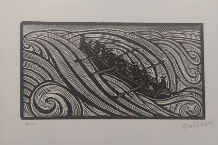 Engraving Quillivic - La vague