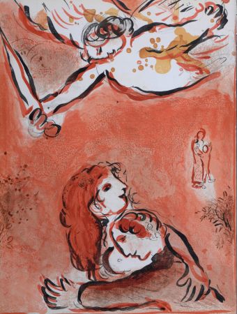 Lithograph Chagall - La Vierge d'Israël, 1960