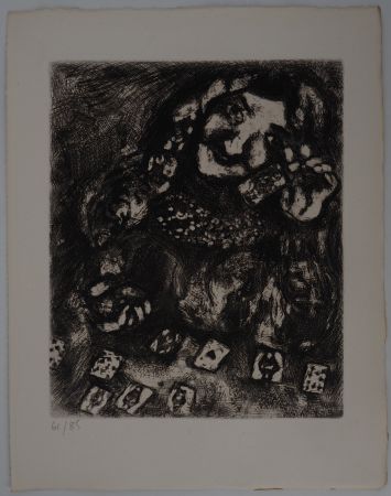 Etching Chagall - La voyante (Les devineresses)