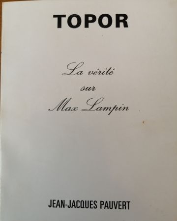 Illustrated Book Topor - La Vérité sur Max Lampin