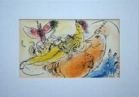 Lithograph Chagall - L'Accordéoniste