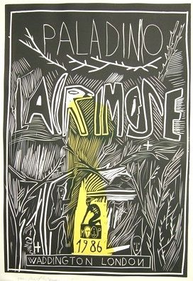 Woodcut Paladino - Lacrimose