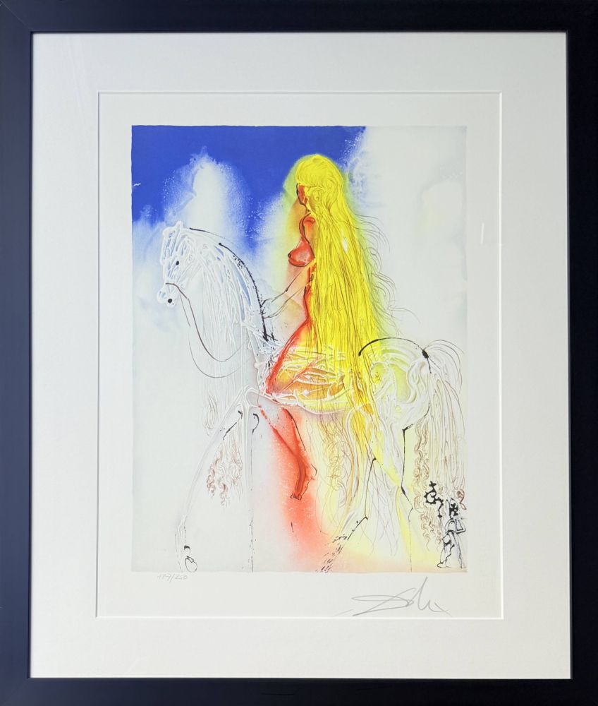 Lithograph Dali - Lady Godiva