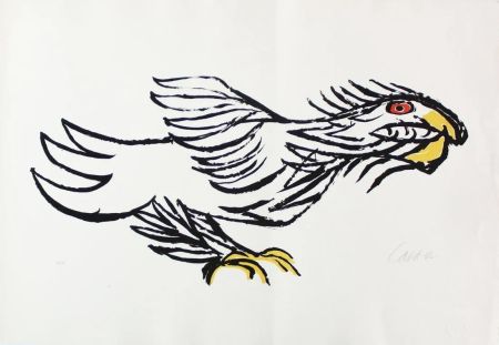 Lithograph Calder - L'Aigle