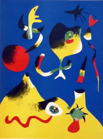 Lithograph Miró - L’Air