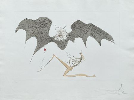 Lithograph Dali - L'ange de la mélancolie