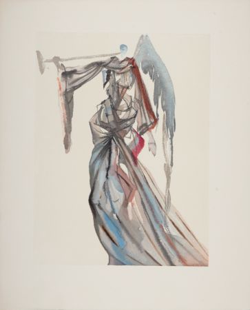 Woodcut Dali - L'Ange du Soleil, 1963