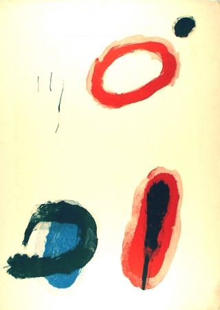 Lithograph Miró - L'anneau