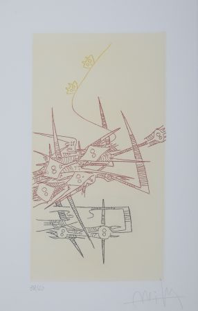 Etching Lam - L'Antichambre de la nature, 1966 - Hand-signed