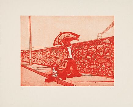 Etching And Aquatint Doig - Lapeyrouse Wall