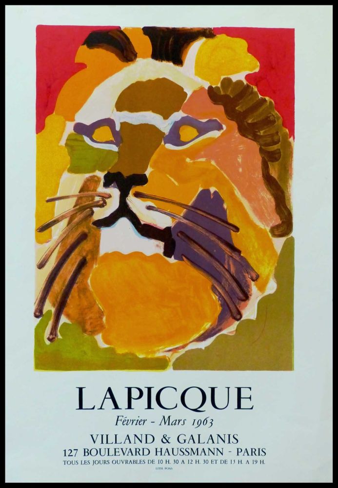 Poster Lapicque - LAPICQUE GALERIE VILLAND GALANIS