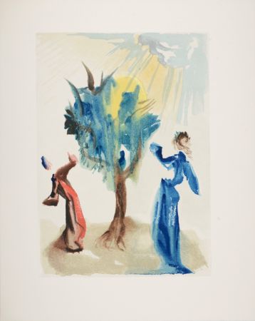 Woodcut Dali - L'arbre du Châtiment, 1963