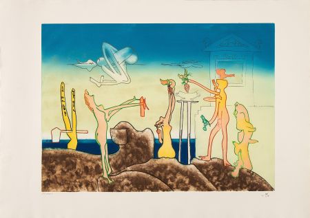 Aquatint Matta - L'arc obscure des heures 1