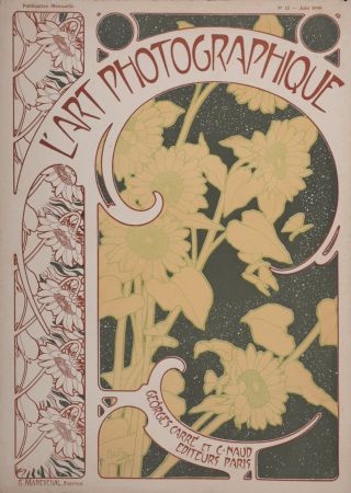 Lithograph Mucha - L'Art Photographique cover, 1899-1900
