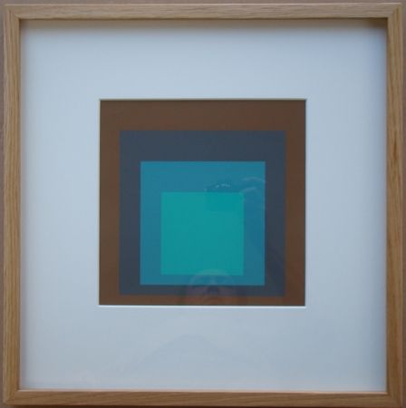 Screenprint Albers - Late Forest - Homage to the Square