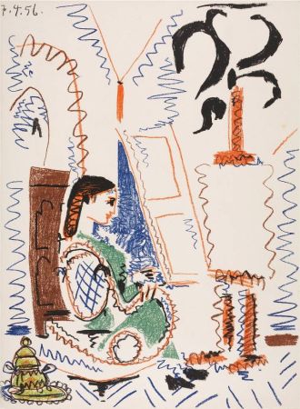 Lithograph Picasso - L'atelier de Cannes (The Cannes Studio)