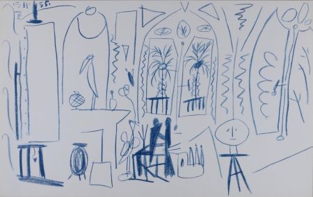 Lithograph Picasso - L'Atelier de La Californie #13