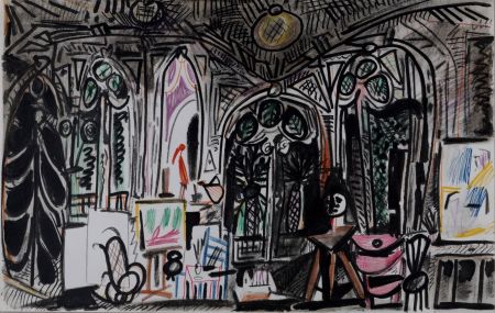 Lithograph Picasso - L'Atelier de La Californie #2, 1959