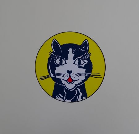 Screenprint Lichtenstein - Laughing cat
