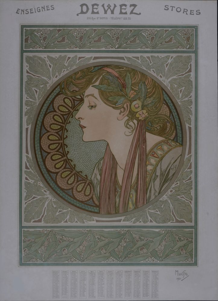 Lithograph Mucha - Laurel, 1909