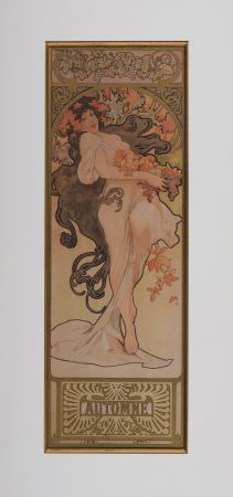 Lithograph Mucha - L'Automne