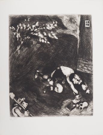 Etching Chagall - L'avare qui a perdu son trésor