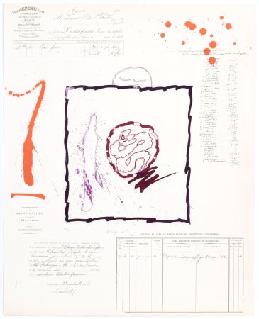 Aquatint Alechinsky - L’Avenir de la Propriété I