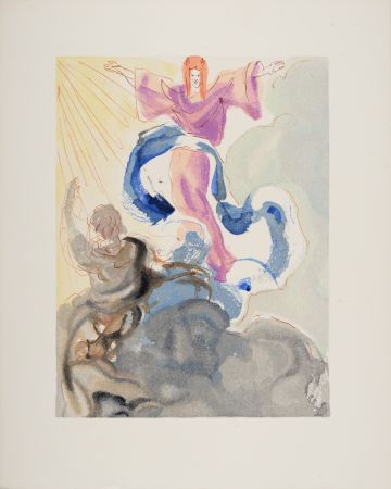 Woodcut Dali - Le 1er Ciel, 1963