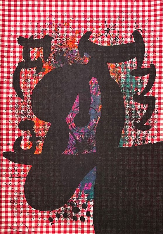 Lithograph Miró - Le Bagnard