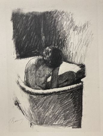 Lithograph Bonnard - Le Bain 