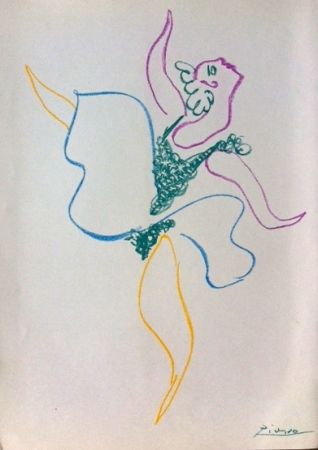 Lithograph Picasso - Le ballet