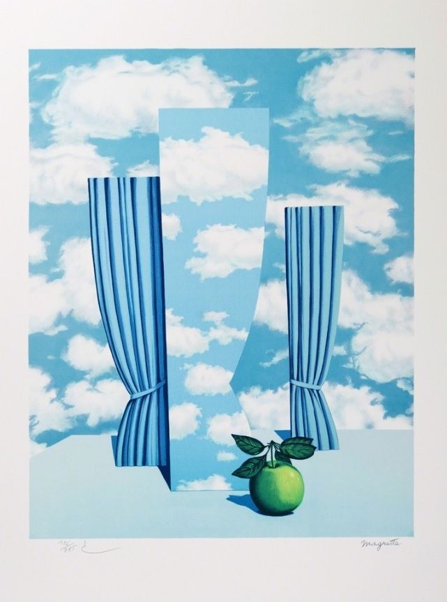 Lithograph Magritte - Le Beau Monde