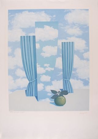Lithograph Magritte - Le Beau Monde - The Beautiful World