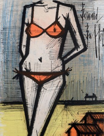 Lithograph Buffet - Le Bikini, 1967.