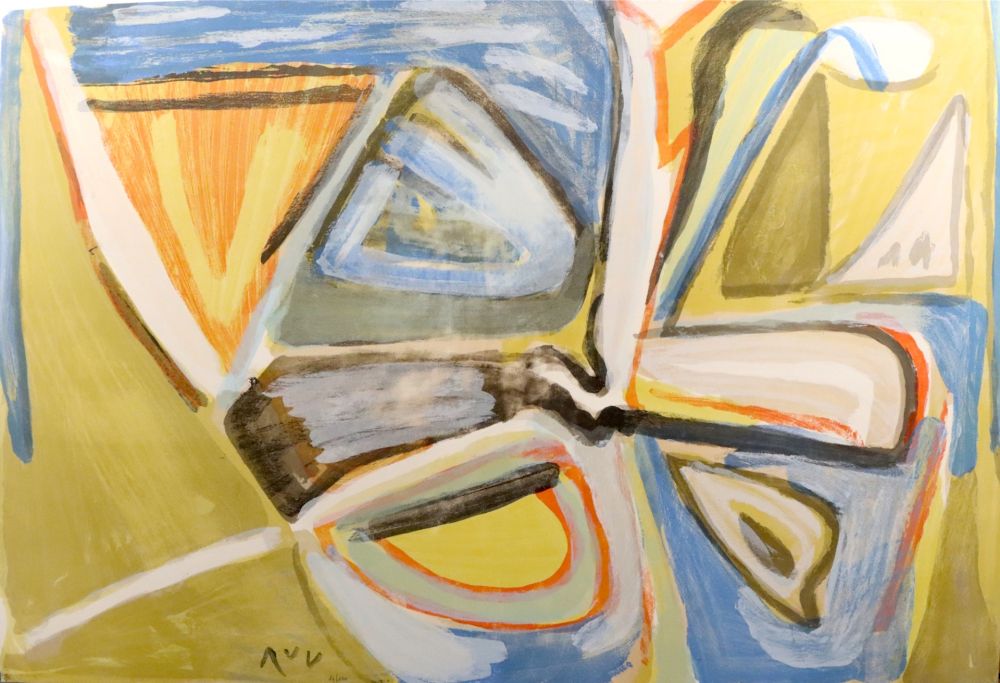 Lithograph Van Velde - Le bonheur de Matisse (MP 386)