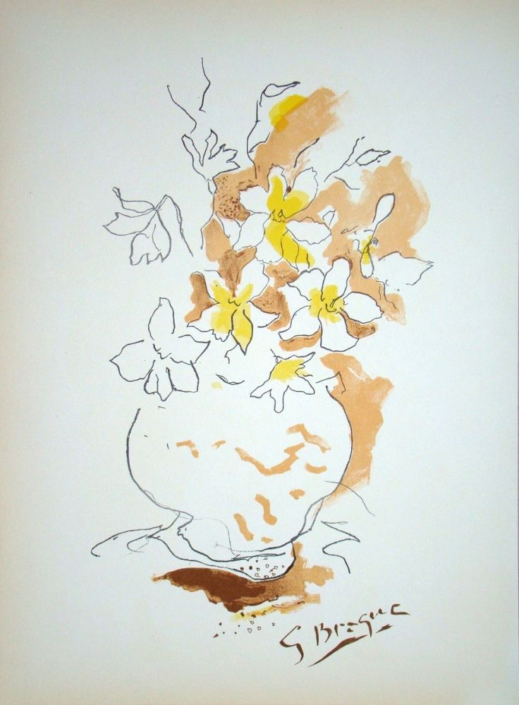 Lithograph Braque - Le Bouquet
