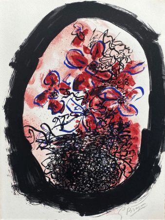 Lithograph Braque - Le bouquet