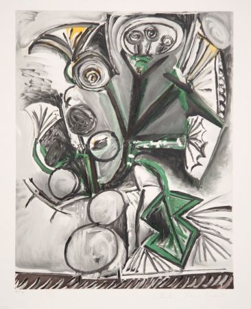Lithograph Picasso - Le Bouquet