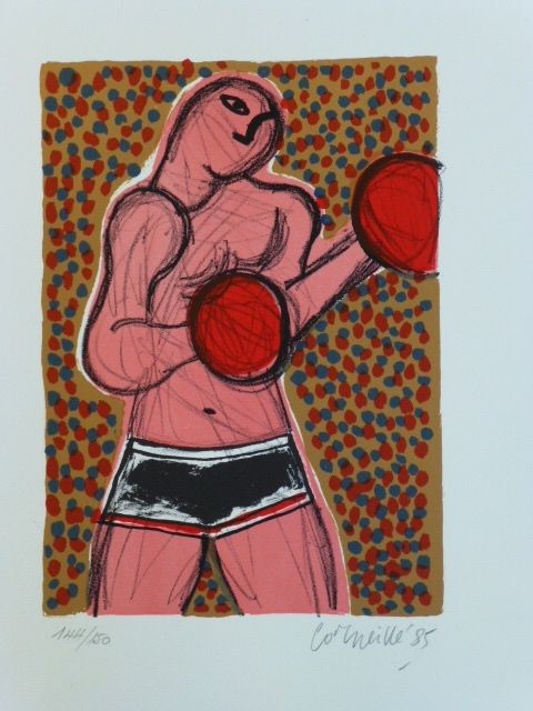 Lithograph Corneille - Le boxeur 