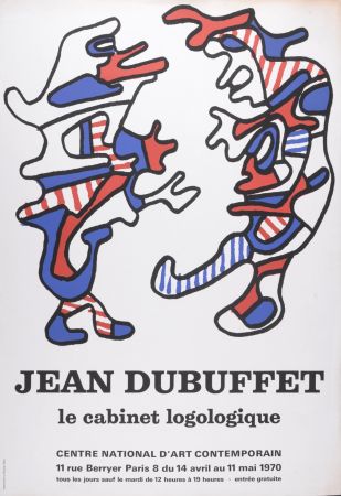 Lithograph Dubuffet - Le cabinet Logologique, 1970