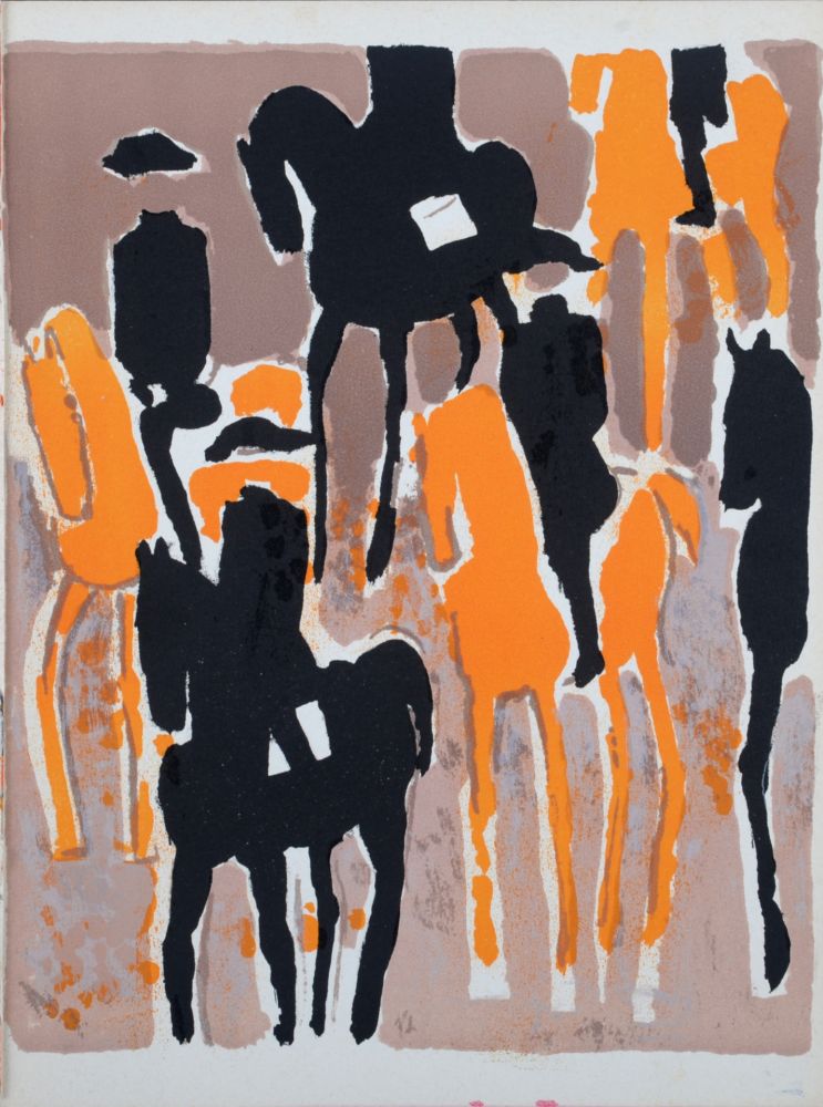 Lithograph Brasilier - Le Cadre noir, 1964.