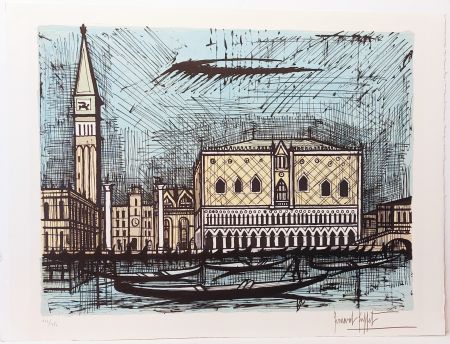 Lithograph Buffet - Le campanile et le palais des Doges 