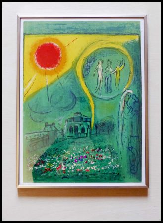 Lithograph Chagall - LE CARROUSSEL DU LOUVRE