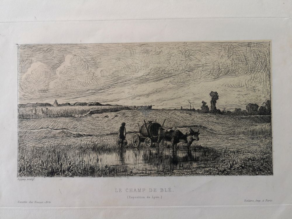 Engraving Appian - Le champ de Blé