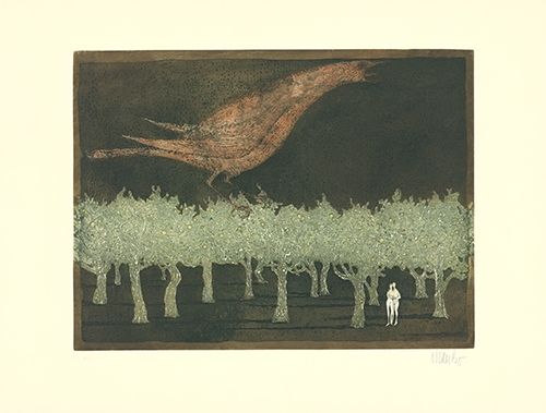 Etching And Aquatint Bo - Le chant du rossignol