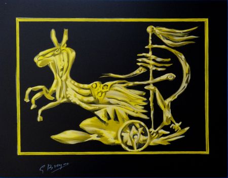 Lithograph Braque - Le char de Médée