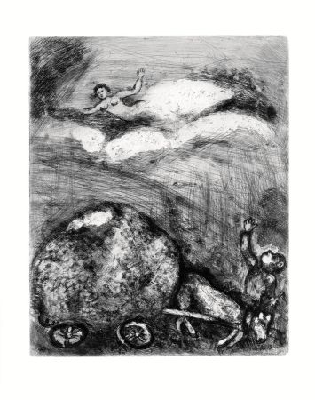 Engraving Chagall - Le Charretier embourbé