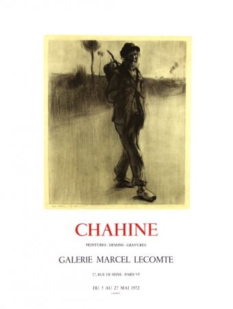 Lithograph Chahine - Le Chemineau